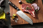Cuchillo Xinzuo Santoku 7 Pulgadas Acero Inoxidable