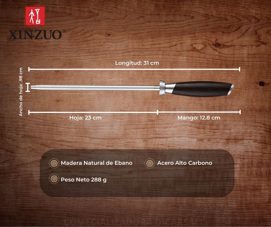 Afilador de Cuchillos Xinzuo Chaira Profesional Diamante B21-E