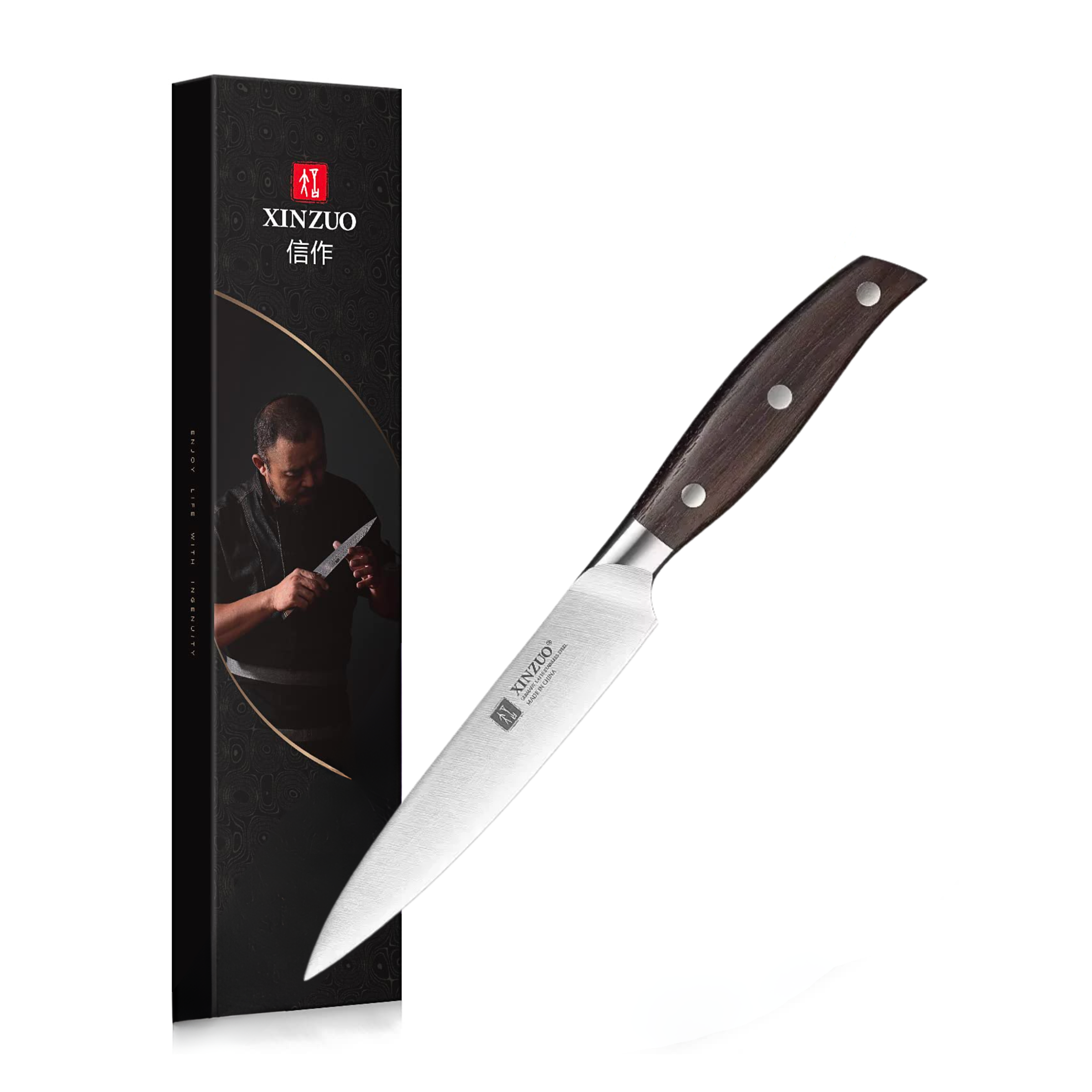 Cuchillo Xinzuo Utilitario 5 Pulgadas Acero Inoxidable B35-WY