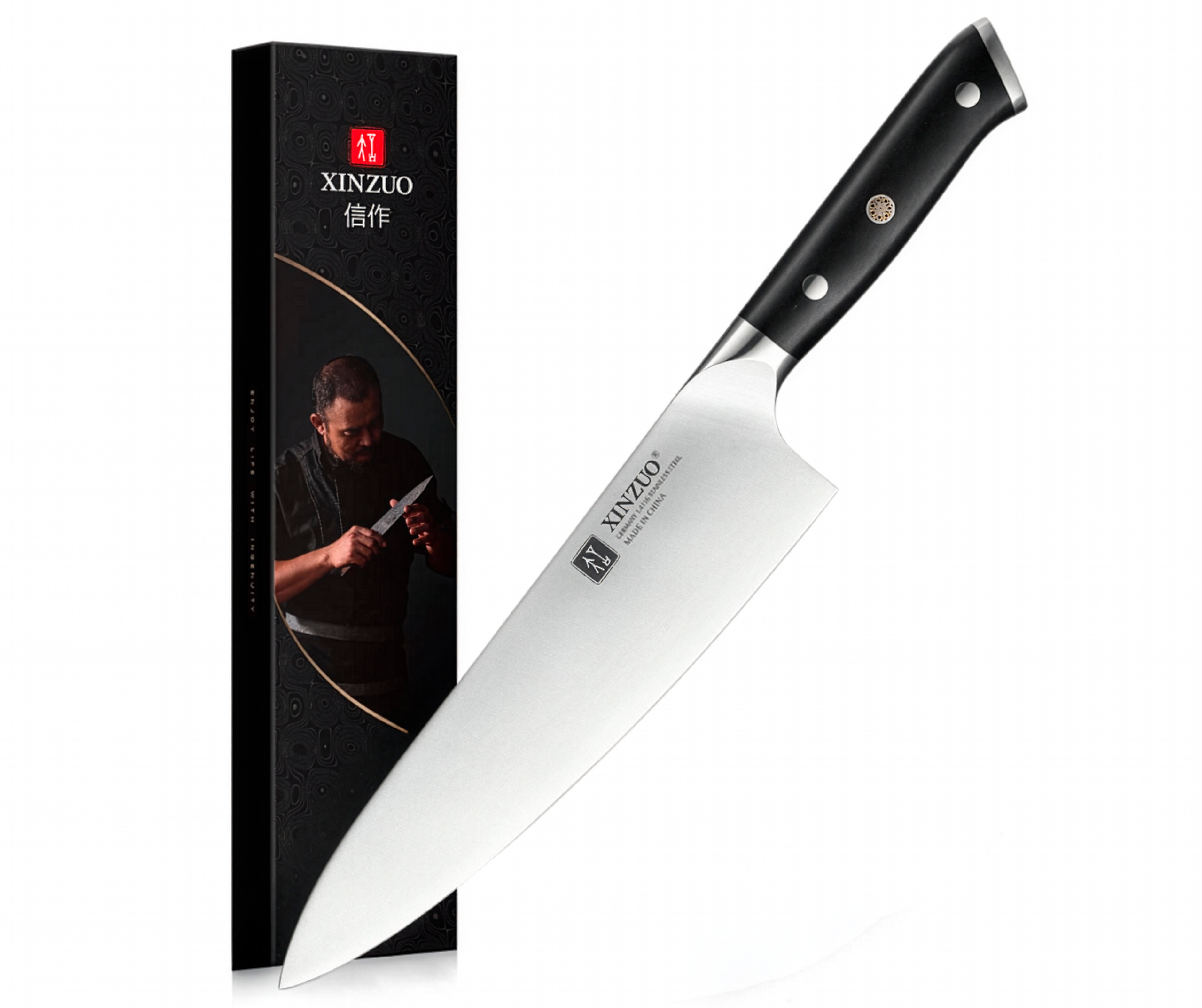 Cuchillo Xinzuo del Chef de 8 Pulgadas Acero Inoxidable