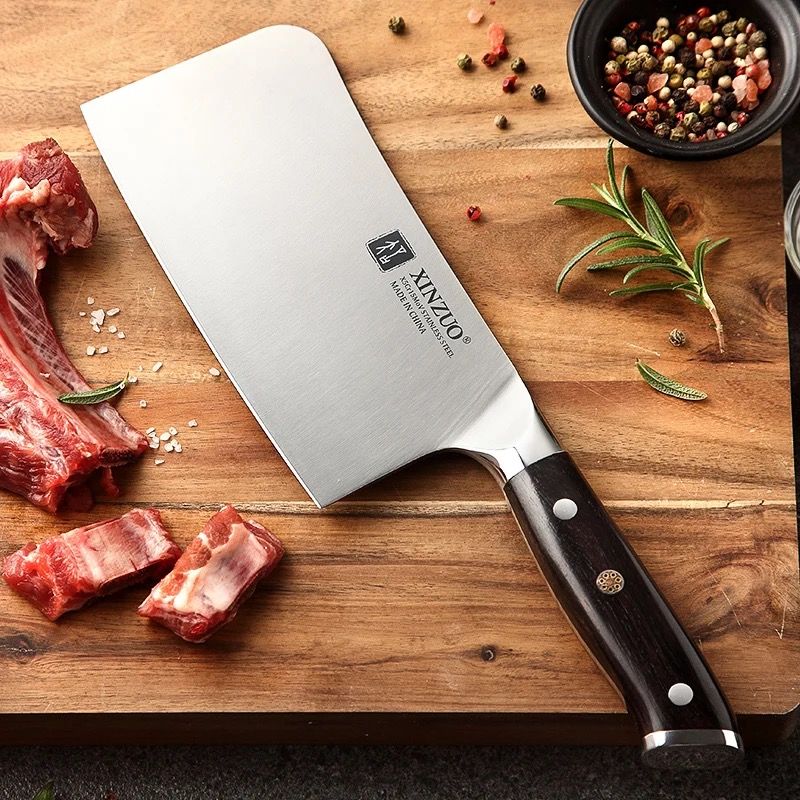 Cuchillo Hacha 6.5" · Serie B13S-KG | Acero Alemán 1.4116 · Ébano | XINZUO