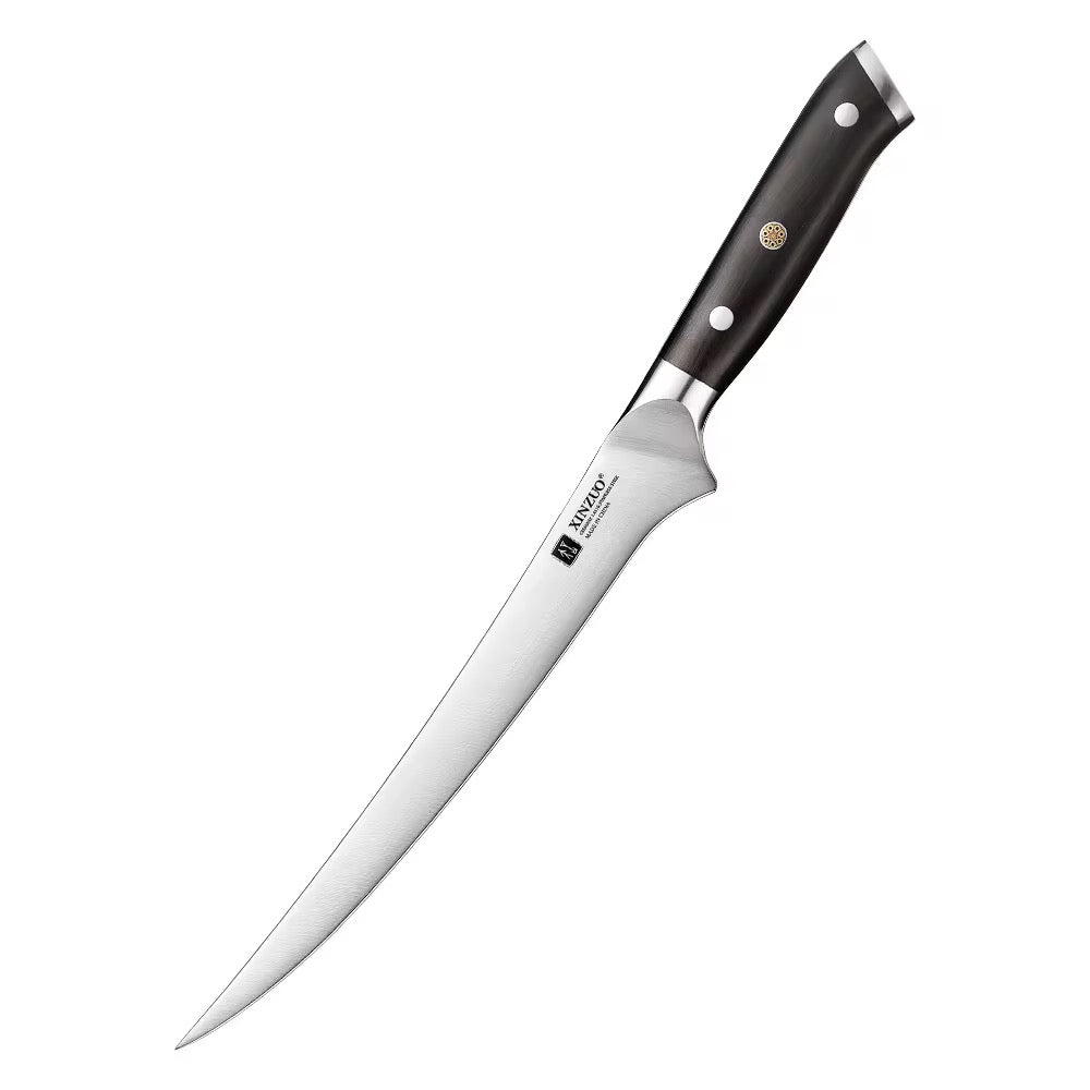 Cuchillo Filetero 9" · Serie B13S-YD | Acero Alemán 1.4116 · Ébano | XINZUO