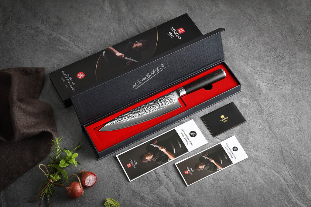 Cuchillo Xinzuo Chef 8 Pulgadas Acero Damasco B1H-CS