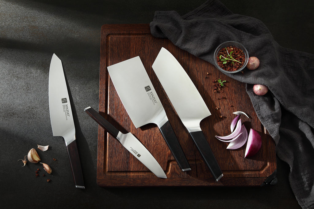 Set 4 Piezas Cuchillos Xinzuo Acero Aleman Inoxidable B5S-A4