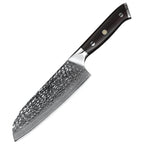 Cuchillo Xinzuo Santoku 7 Pulgadas Acero Damasco