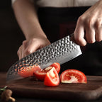 Cuchillo Xinzuo Santoku 7 Pulgadas Acero Damasco