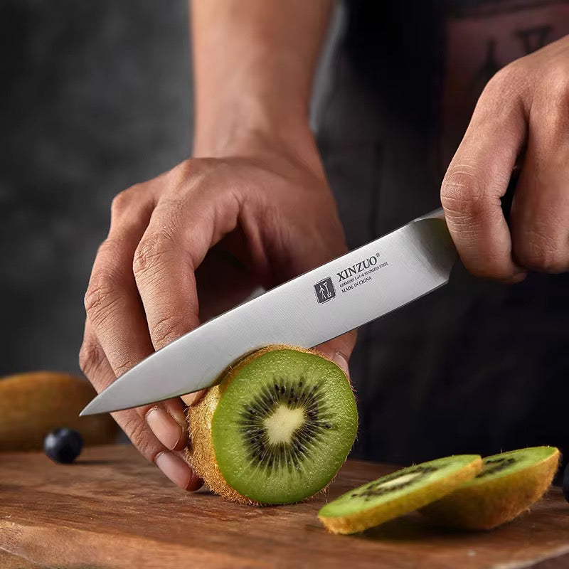 Cuchillo Utilitario 5" · Serie B35-WY | Acero Alemán · Sándalo | XINZUO