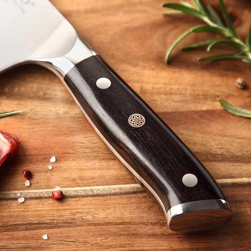 Cuchillo Hacha 6.5" · Serie B13S-KG | Acero Alemán 1.4116 · Ébano | XINZUO