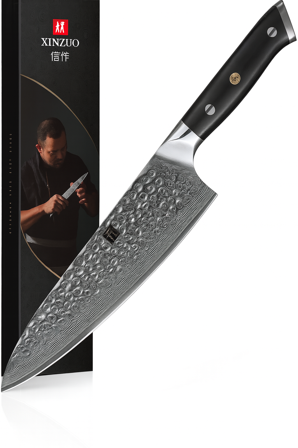 Cuchillo Xinzuo Chef 8 Pulgadas Acero Damasco B13H-CS