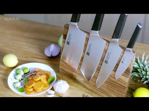 Set 4 Piezas Cuchillos Xinzuo Acero Aleman Inoxidable B5S-A4